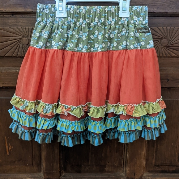 Matilda Jane Floral Fields Twirling Skirt, Multiple layers, Size 8 - Picture 5 of 5